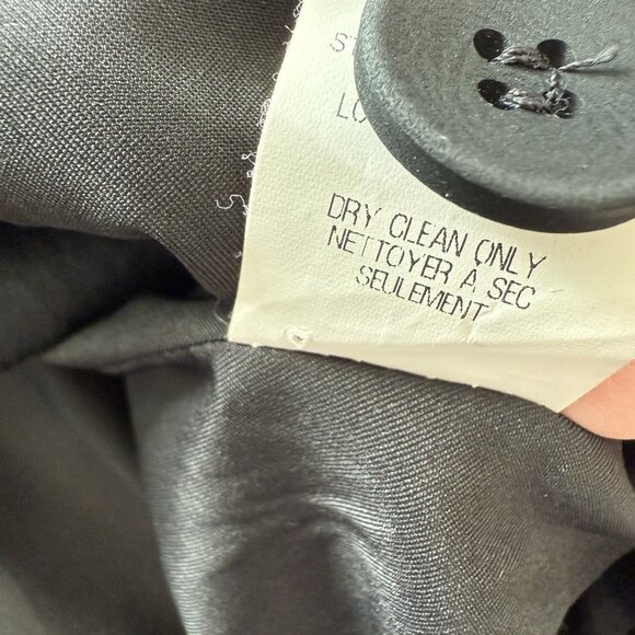 Helmut Lang Puckered Satin Smoking Tuxedo Jacket Womens 4 Classic Preppy Luxury - Picture 9 of 9